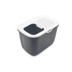 Туалет для котів SAVIC Hop In White-Dark Grey (5411388201807)