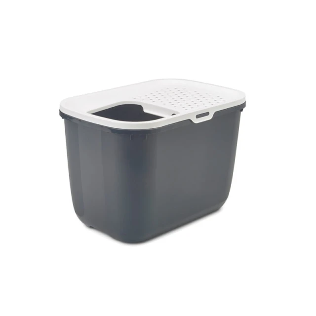 Туалет для котів SAVIC Hop In White-Dark Grey (5411388201807)
