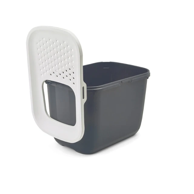 Туалет для котів SAVIC Hop In White-Dark Grey (5411388201807)