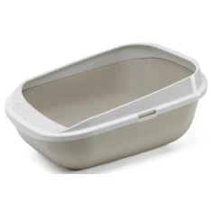 Туалет Yarro Mega овальный с рамкой 49x66x27 см Warm Grey (5412087015740)