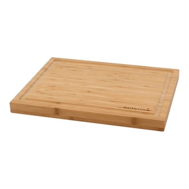 Дошка для нарізки бамбукова з жолобком Barbecook FSC 40x30x3 см 3 шт (5420059853542)
