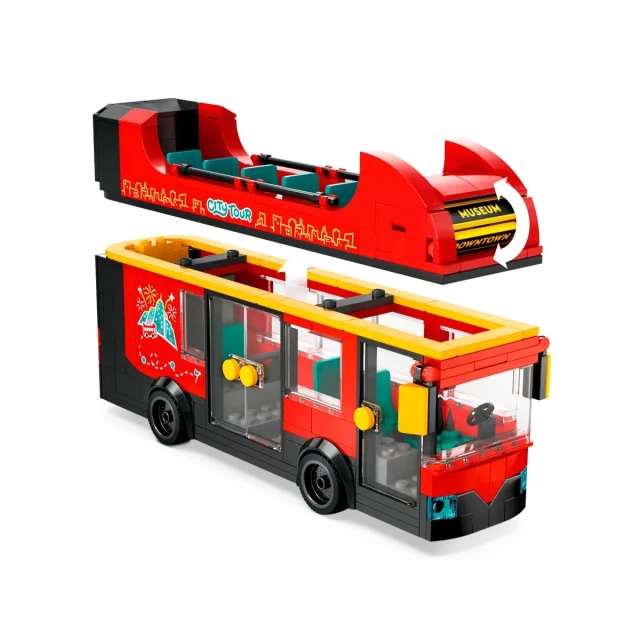 Конструктор LEGO CIity Червоний двоповерховий екскурсійний автобус 384 деталі (60407)