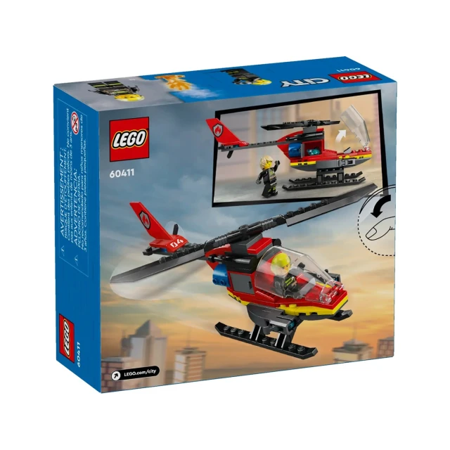 Конструктор LEGO City Пожарный вертолет (60411)