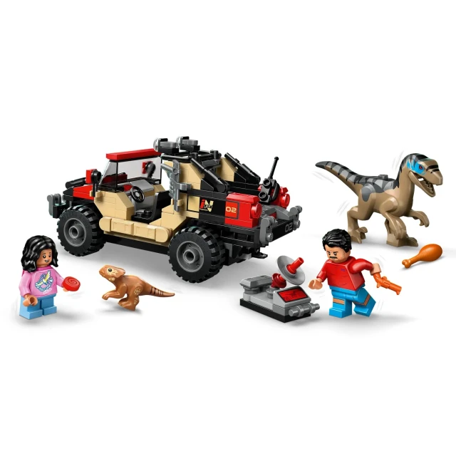 Конструктор LEGO Jurassic World Втеча від раптора по бездоріжжю 285 елементів (76972)