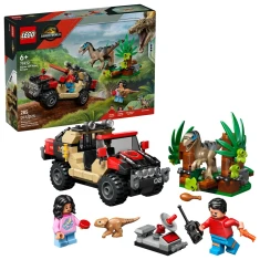 Конструктор LEGO Jurassic World Втеча від раптора по бездоріжжю 285 елементів (76972)
