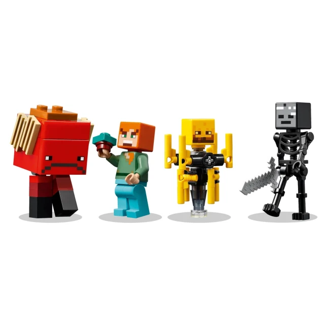 Конструктор LEGO Minecraft Битва з лавою у Незері 99 деталей (21266)