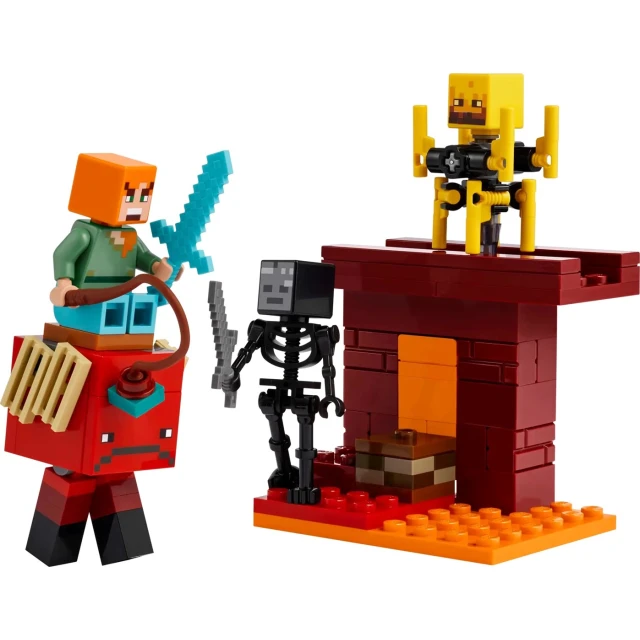 Конструктор LEGO Minecraft Битва з лавою у Незері 99 деталей (21266)