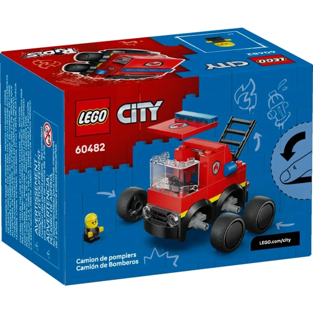 Конструктор LEGO City Автівки — Пожежна машина 67 деталей (60482)
