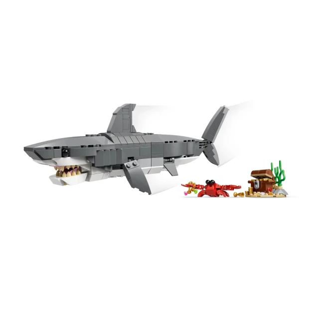 Конструктор LEGO Creator Грізна акула і скриня зі скарбами 379 елементів (31381)