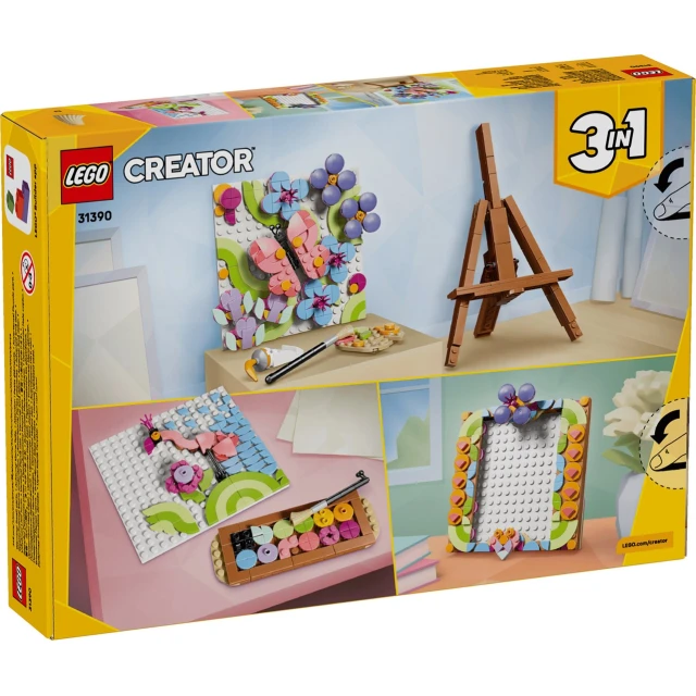 Конструктор LEGO Creator Декоративний живопис Квіткове мистецтво 348 деталей (31390)