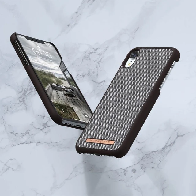 Чохол Nordic Elements Saeson Idun для iPhone XR Dark Brown Pattern 1 (E20294)