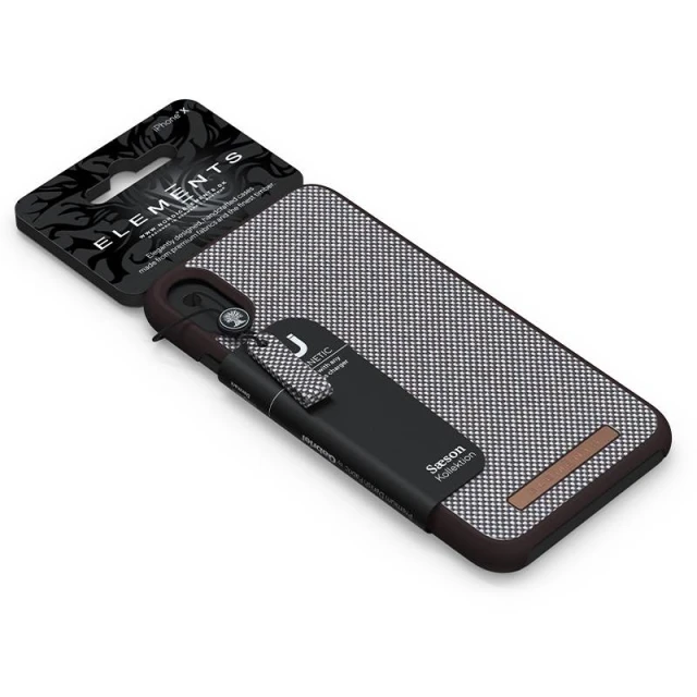 Чохол Nordic Elements Saeson Idun для iPhone XR Dark Brown Pattern 1 (E20294)
