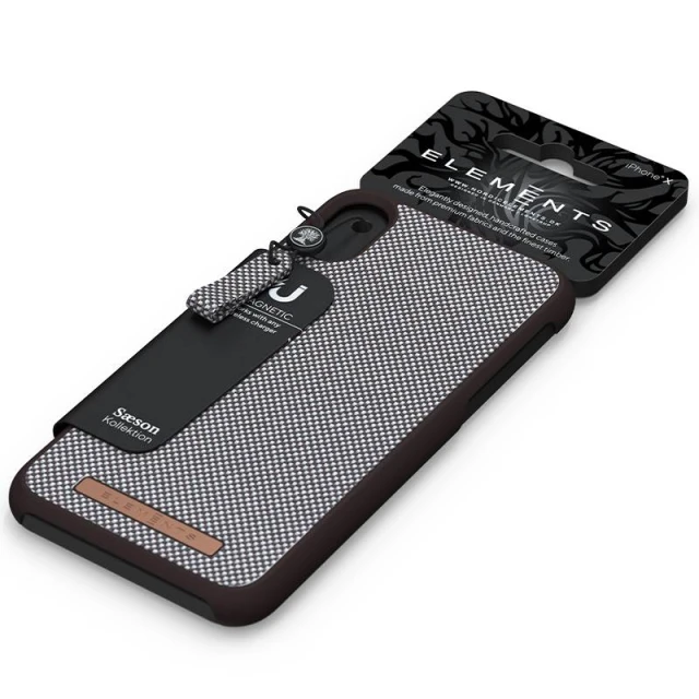 Чохол Nordic Elements Saeson Idun для iPhone XR Dark Brown Pattern 1 (E20294)