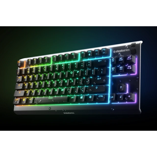 Клавиатура SteelSeries Apex 3 Tenkeyless игровая USB US раскладка (5707119044790)