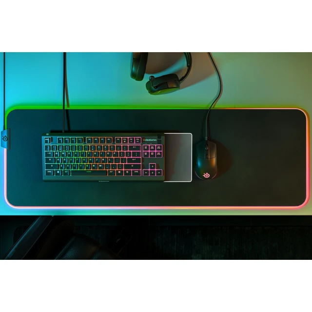 Клавиатура SteelSeries Apex 3 Tenkeyless игровая USB US раскладка (5707119044790)
