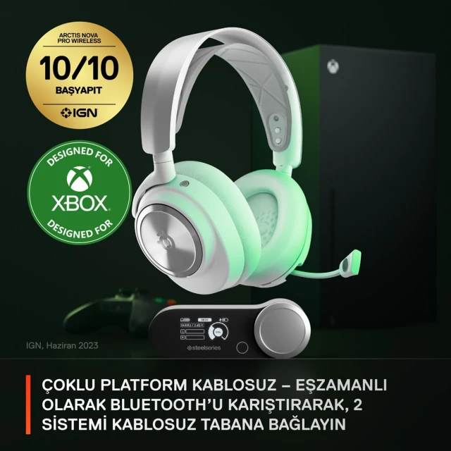 Навушники SteelSeries Arctis Nova Pro дротові ігрові USB Type-C White (5707119058056)