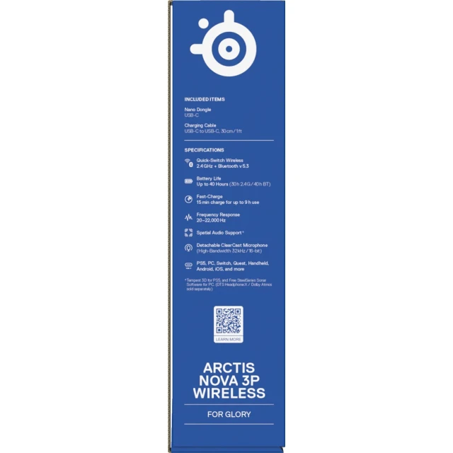 Навушники SteelSeries Arctis Nova 3P Bluetooth White (5707119059534)