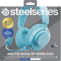Навушники SteelSeries Arctis Nova 3P Wireless for PlayStation Aqua (5707119059558)