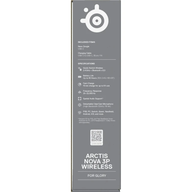 Навушники SteelSeries Arctis Nova 3P Wireless for PlayStation Aqua (5707119059558)