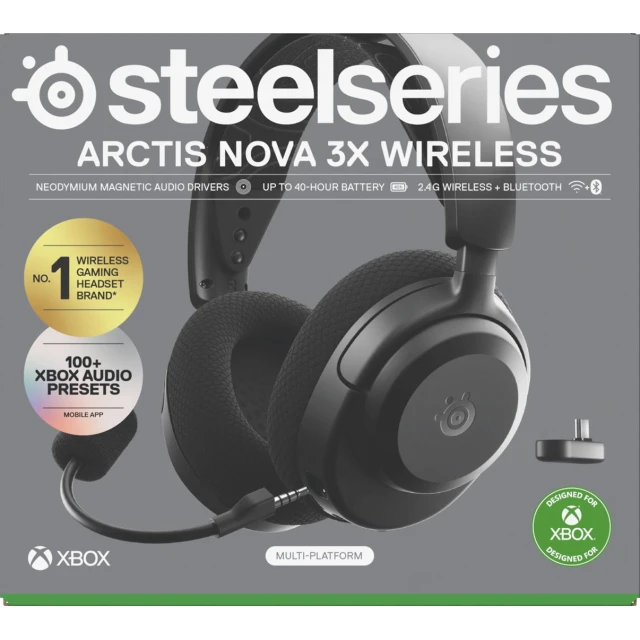 Навушники SteelSeries Arctis Nova 3X Wireless for Xbox Black (5707119059572)