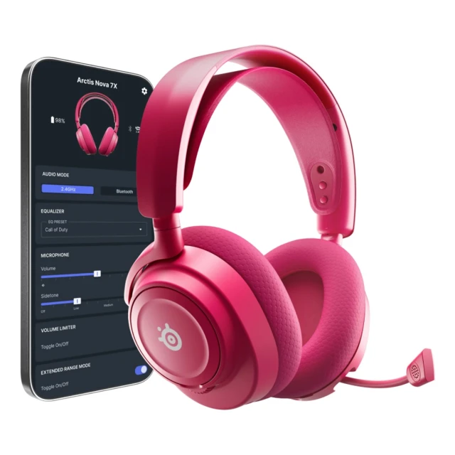 Навушники SteelSeries Arctis Nova 7X Gen 2 бездротові ігрові Bluetooth Purple (5707119065757)