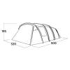 Намет Easy Camp Hamra 5 тунельний 5-місний Grey (5709388144720)
