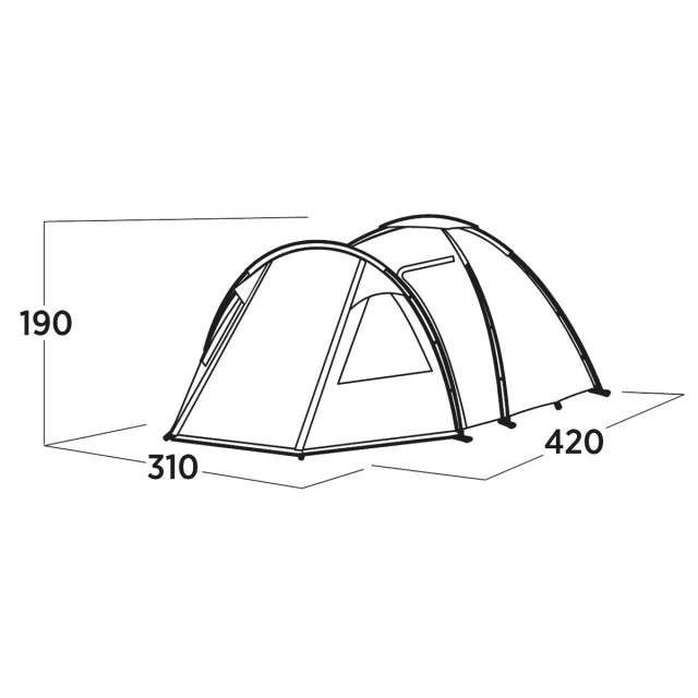 Намет куполовий Easy Camp Kinn 5 для 5 осіб Green (5709388144867)