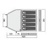 Намет куполовий Easy Camp Kinn 5 для 5 осіб Green (5709388144867)