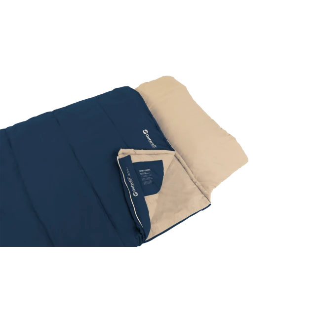 Спальний мішок Outwell Contour Lux 220 x 85 см від -19 до 15 °C Deep Blue (5709388158949)