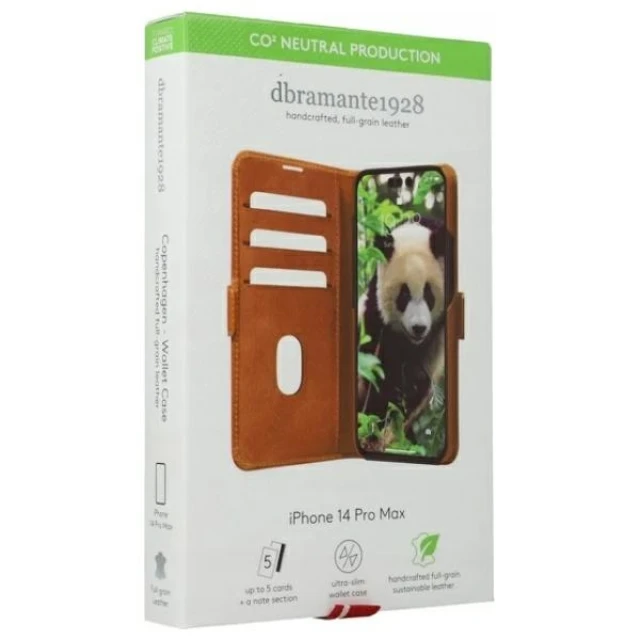 Чохол dbramante1928 Copenhagen Wallet для iPhone 14 Pro Max Brown (51509)