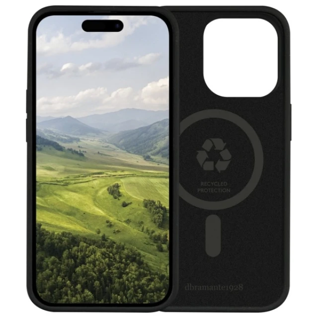 Чохол dbramante1928 Monaco для iPhone 15 Pro Max Black with MagSafe (600190)