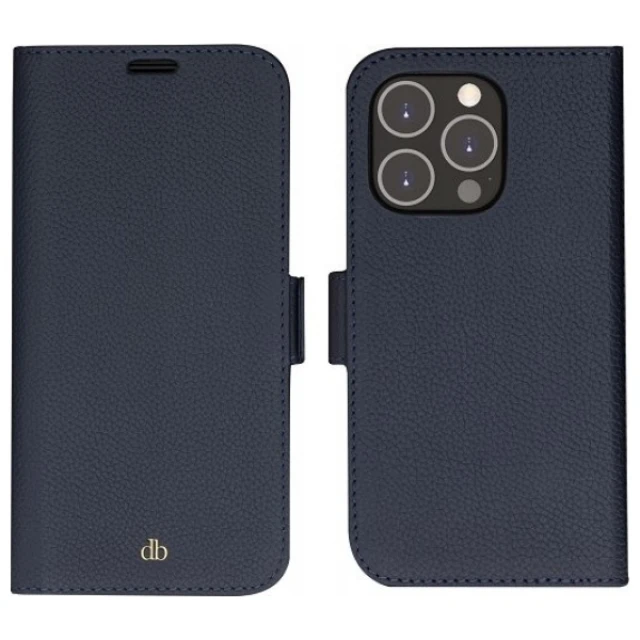 Чохол dbramante1928 New York 2w1 Wallet для iPhone 14 Pro Pacific Blue (51581)