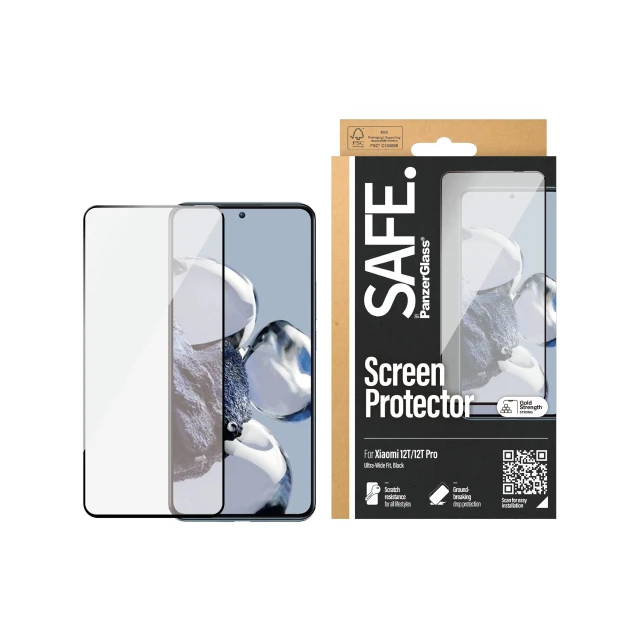 Захисне скло PanzerGlass SAFE by для Xiaomi 12T | 12T Pro (5711724951466)