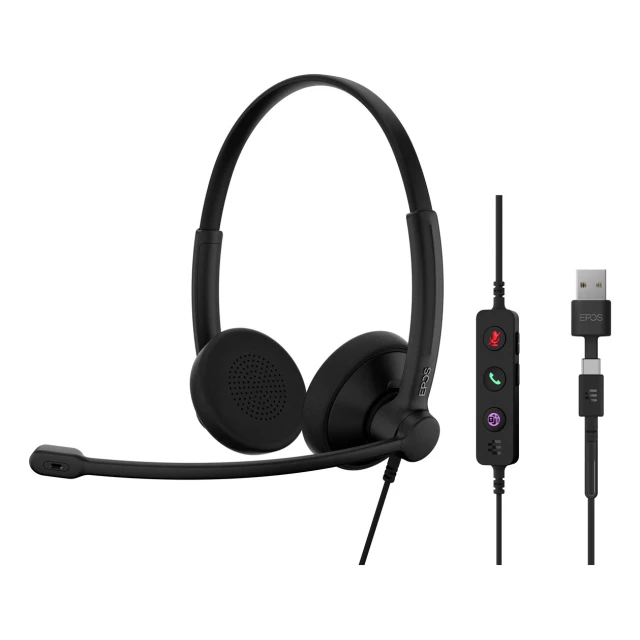 Гарнітура EPOS IMPACT 100 MS Stereo USB-C + USB-A (5714708012429)