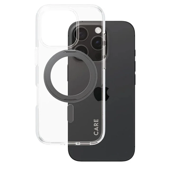 Чохол PanzerGlass Feature Kickstand Case для iPhone 16 Pro Black with MagSafe (1322)