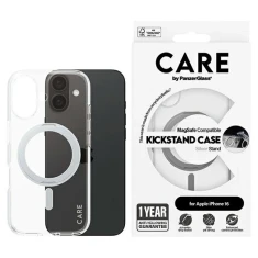 Чохол PanzerGlass Feature Kickstand Case для iPhone 16 Silver with MagSafe (1325)