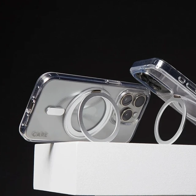 Чехол PanzerGlass Feature Kickstand Case для iPhone 16 Silver with MagSafe (1325)