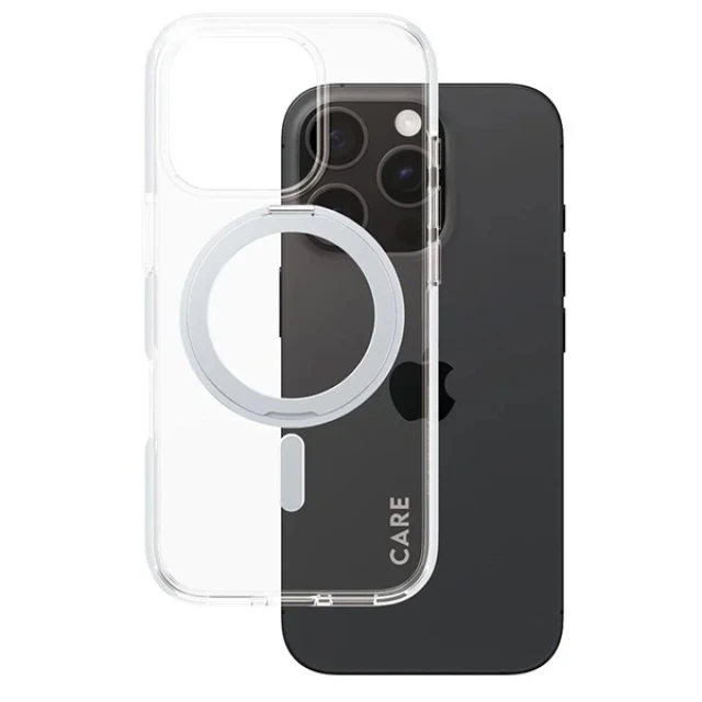 Чохол PanzerGlass Feature Kickstand Case для iPhone 16 Pro Silver with MagSafe (1326)