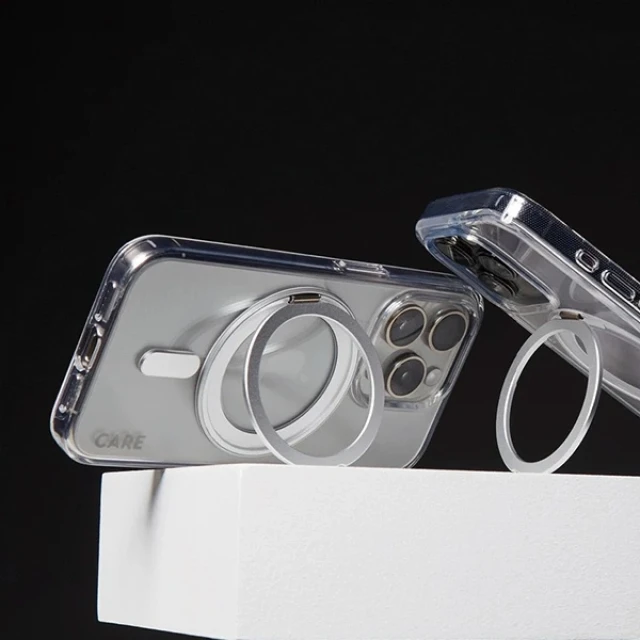 Чохол PanzerGlass Feature Kickstand Case для iPhone 16 Pro Max Silver with MagSafe (1328)