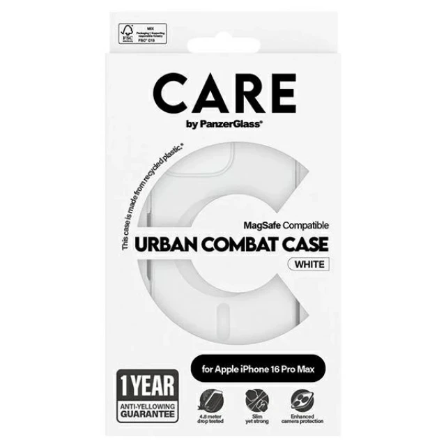 Чохол PanzerGlass Flagship Case для iPhone 16 Pro Max White with MagSafe (1340)