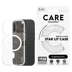 Чохол CARE by PanzerGlass Flagship Star Lit Case для iPhone 16 Pro White with MagSafe (1342)
