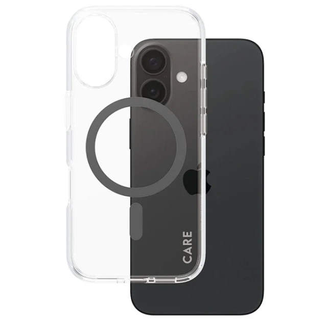 Чохол PanzerGlass Flagship Case для iPhone 16 Black with MagSafe (1345)