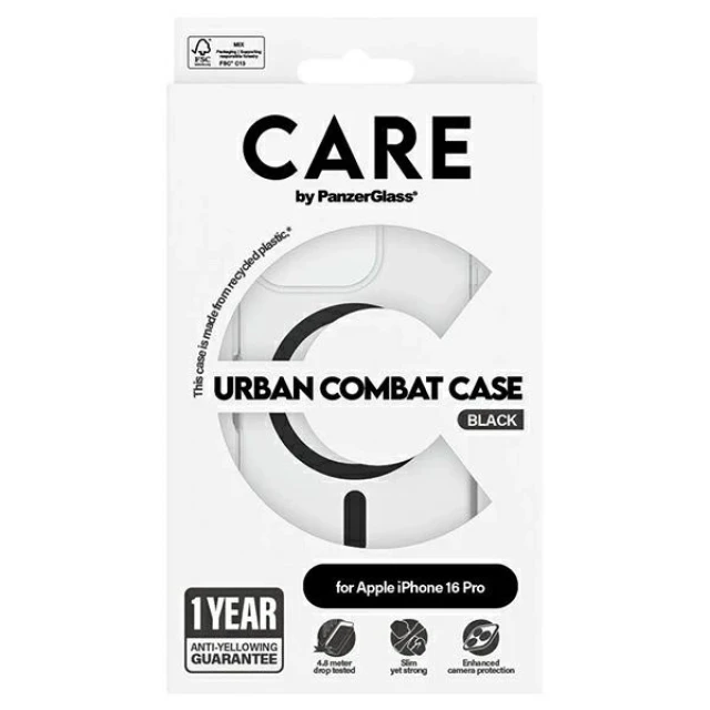 Чохол PanzerGlass Flagship Case для iPhone 16 Pro Black with MagSafe (1346)