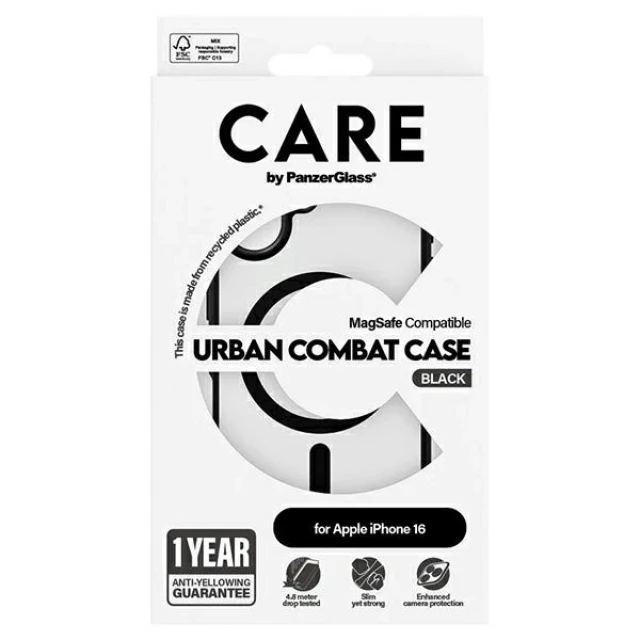 Чохол PanzerGlass Flagship Urban Case для iPhone 16 Transparent with MagSafe (1357)