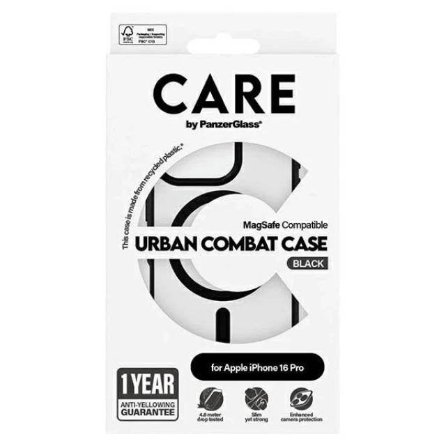 Чехол PanzerGlass Flagship Urban Case для iPhone 16 Pro Transparent with MagSafe (1358)