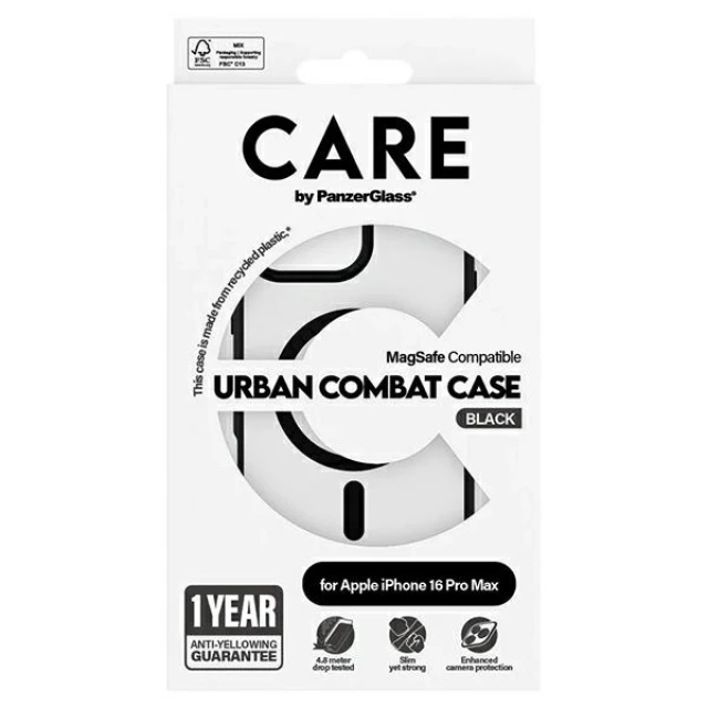 Чохол PanzerGlass Flagship Urban Case для iPhone 16 Pro Max Transparent with MagSafe (1360)