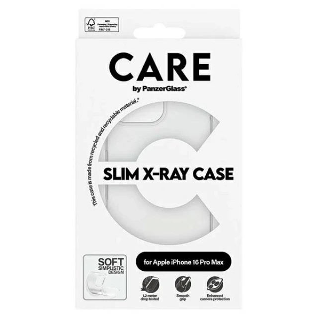 Чохол PanzerGlass X-Ray Soft Basic Case для iPhone 16 Pro Max Transparent with MagSafe (1444)