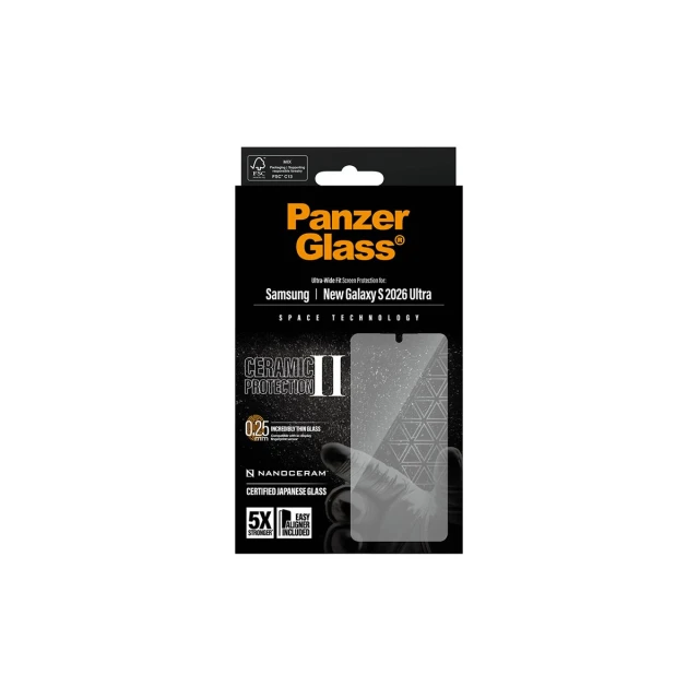 Керамічне захисне скло PanzerGlass для Samsung Galaxy S26 Ultra з EasyAligner (5715685033810)