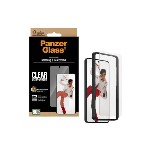 Захисне скло PanzerGlass з EasyAligner для Samsung Galaxy S26 Plus (5715685033834)