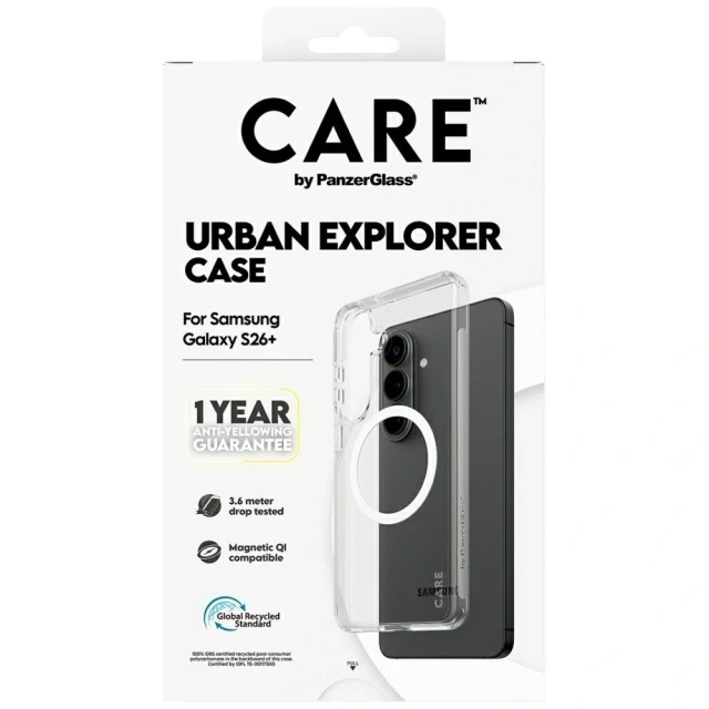 Чохол PanzerGlass Urban Explorer для Samsung Galaxy S26 Plus Transparent with White Qi (5715685034121)